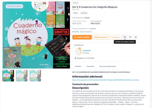 Set X 5 Cuadernos De Caligrafia Magicos