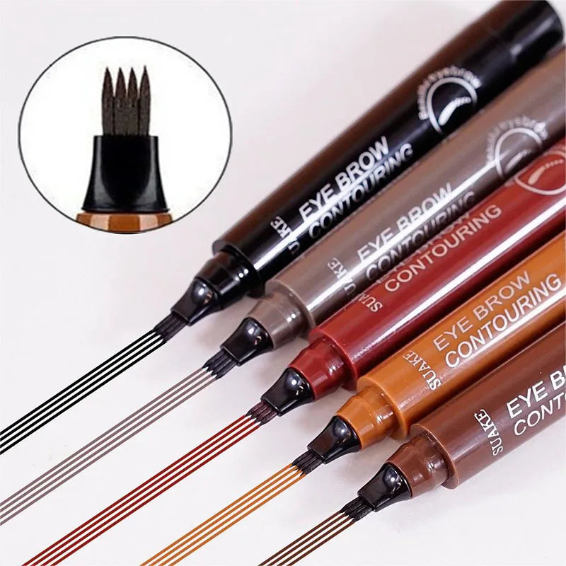 Delineador de Cejas 4 Puntas – Tinta Semipermanente