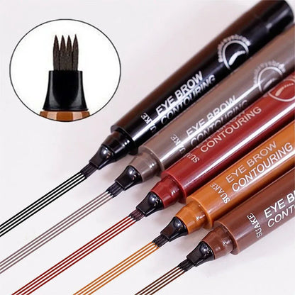 Delineador de Cejas 4 Puntas – Tinta Semipermanente