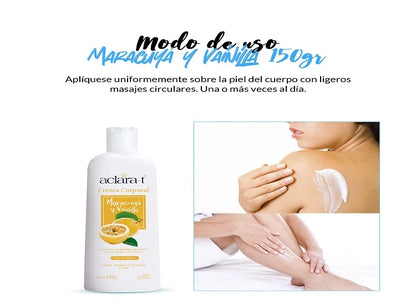 Crema Corporal Aclara-T Maracuyá  150gr